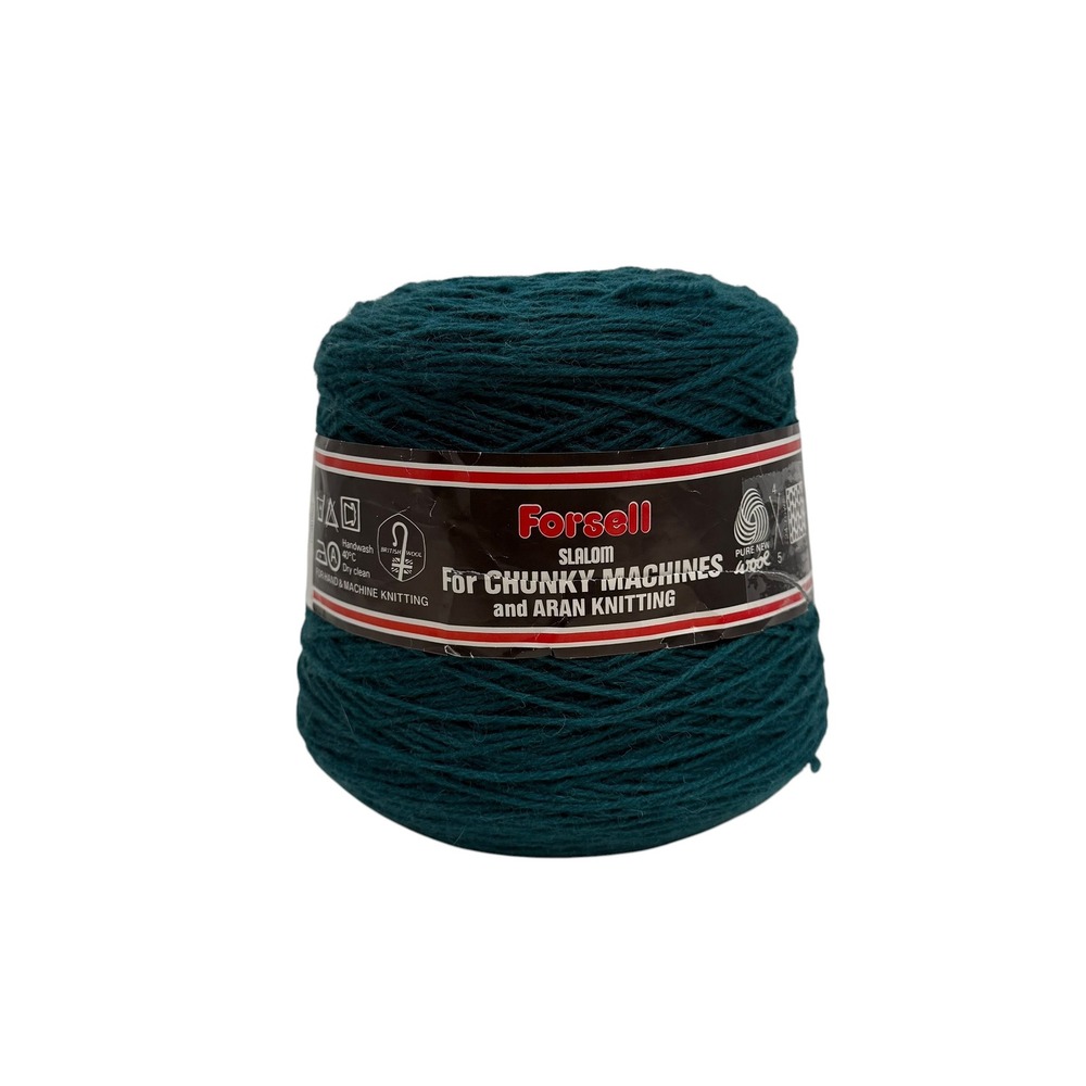 Vintage | Forsell Slalom Teal Aran Yarn Cone 1kg 100% Pure New British Wool